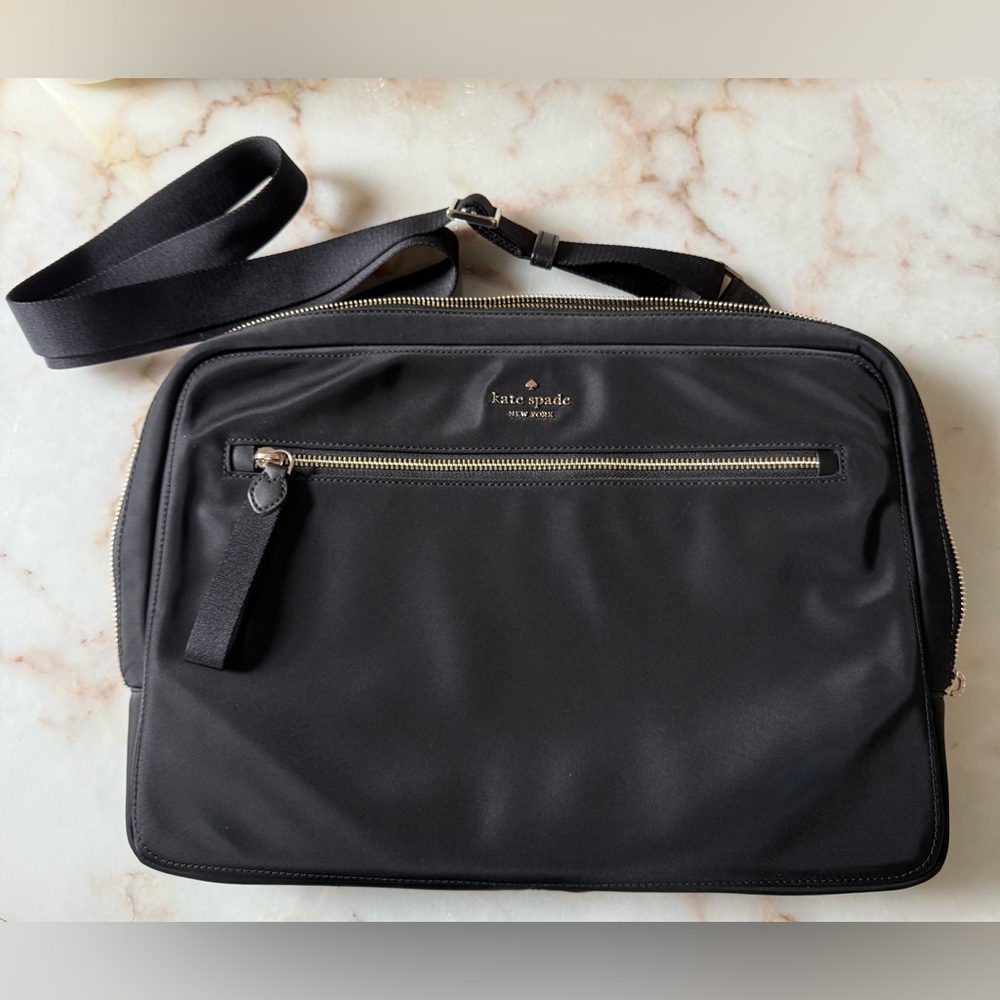 Kate Spade Black Messenger Laptop Bag